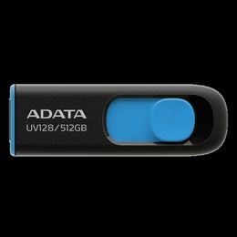  ADATA | USB Flash Drive | UV128 | 512 GB | USB 3.2 Gen1 | Black/Blue