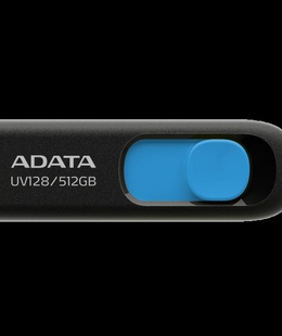  ADATA | USB Flash Drive | UV128 | 512 GB | USB 3.2 Gen1 | Black/Blue  Hover