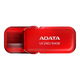  ADATA | USB Flash Drive | UV240 | 64 GB | USB 2.0 | Red