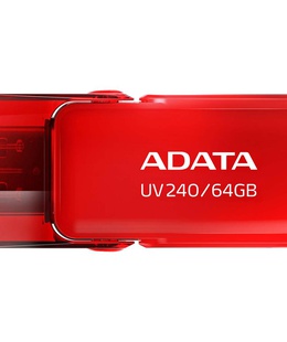  ADATA | USB Flash Drive | UV240 | 64 GB | USB 2.0 | Red  Hover
