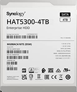 Synology | Hard Drive | HAT5300-4T | 7200 RPM | 4000 GB  Hover