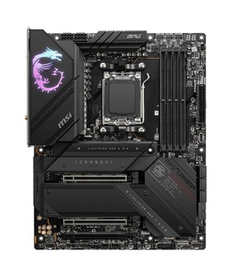  MSI | MPG X670E CARBON WIFI | Processor family AMD | Processor socket AM5 | DDR5 DIMM | Memory slots 4 | Supported hard disk drive interfaces 	SATA  Hover