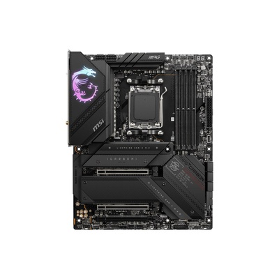  MSI | MPG X670E CARBON WIFI | Processor family AMD | Processor socket AM5 | DDR5 DIMM | Memory slots 4 | Supported hard disk drive interfaces 	SATA