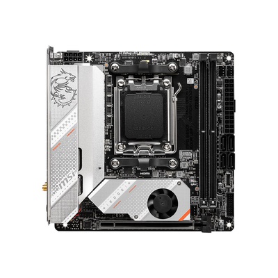  MSI | MPG B650I EDGE WIFI | Processor family AMD | Processor socket AM5 | DDR5 DIMM | Memory slots 2 | Supported hard disk drive interfaces 	SATA