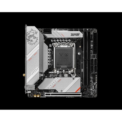  MSI | MPG B760I EDGE WIFI | Processor family Intel | Processor socket  LGA1700 | DDR5 DIMM | Memory slots 2 | Supported hard disk drive interfaces SATA