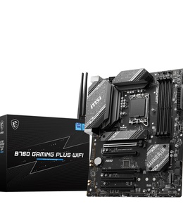 MSI | B760 GAMING PLUS WIFI | Processor family Intel | Processor socket  LGA1700 | DDR5 | Memory slots 4 | Supported hard disk drive interfaces 	SATA  Hover