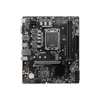  MSI | PRO H610M-E | Processor family Intel | Processor socket  LGA1700 | Supported hard disk drive interfaces SATA