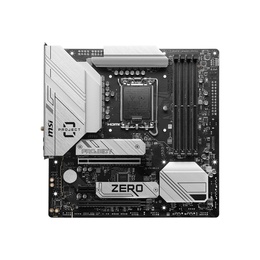  MSI B760M PROJECT ZERO | Processor family Intel | Processor socket LGA1700 | DDR5 | Supported hard disk drive interfaces SATA