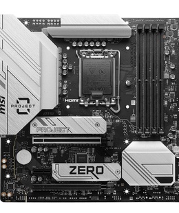  MSI B760M PROJECT ZERO | Processor family Intel | Processor socket LGA1700 | DDR5 | Supported hard disk drive interfaces SATA  Hover