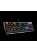 MSI STRIKE 600 SILENT US | Gaming Keyboard | Wired | US | USB 2.0 | KAILH Midnight PRO Silent Tactile Hover