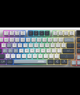 MSI FORGE GK600 TKL WIRELESS SKY | Gaming Keyboard | Wireless | US | Bluetooth | 2.4 GHz  Hover