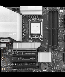  MSI PRO B860M-A WIFI | Processor family Intel | Processor socket LGA1851 | DDR5 | Supported hard disk drive interfaces SATA  Hover
