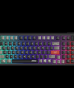 Tastatūra MSI FORGE GK110 US | Gaming keyboard | Wired | US | Membrane | Black  Hover