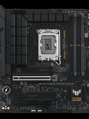  ASUS TUF GAMING B760M-PLUS | Asus | Processor family Intel B760 | Processor socket 1 x LGA1700 Socket | 4 DIMM slots - DDR5  Hover