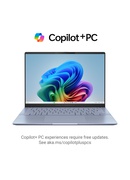  Asus Vivobook S 14 S5406SA-QD004W | Mist Blue | 14  | OLED | WUXGA | 1920 x 1200 pixels | Glossy | Intel Core Ultra 5 | 226V | 16 GB | LPDDR5X | Solid-state drive capacity 512 GB | Intel Arc Graphics | Windows 11 Home | 802.11be | Bluetooth version 5.4 | Keyboard language English | Keyboard backlit | Warranty 24 month(s)