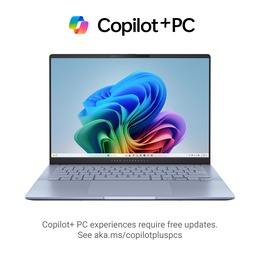  Asus Vivobook S 14 S5406SA-QD004W | Mist Blue | 14  | OLED | WUXGA | 1920 x 1200 pixels | Glossy | Intel Core Ultra 5 | 226V | 16 GB | LPDDR5X | Solid-state drive capacity 512 GB | Intel Arc Graphics | Windows 11 Home | 802.11be | Bluetooth version 5.4 | Keyboard language English | Keyboard backlit | Warranty 24 month(s)