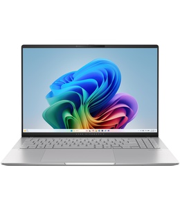 Asus Vivobook S16 OLED M5606UA-MX088W | Cool Silver | 16  | OLED | 3.2K | 3200 x 2000 pixels | Glossy | AMD Ryzen 7 | 8845HS | 16 GB | LPDDR5X | Solid-state drive capacity 1000 GB | AMD Radeon Graphics | Windows 11 Home | 802.11ax | Bluetooth version 5.3 | Keyboard language English | Keyboard backlit | Warranty 24 month(s)  Hover