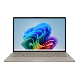  Asus Zenbook A14 UX3407QA-QD202W | Zabriskie Beige | 14  | OLED | WUXGA | 1920 x 1200 pixels | Glossy | Snapdragon X | X1 26 100 | 16 GB | LPDDR5X | Solid-state drive capacity 512 GB | Qualcomm Adreno GPU | Windows 11 Home | 802.11ax | Bluetooth version 5.3 | Keyboard language English | Keyboard backlit | Warranty 24 month(s)