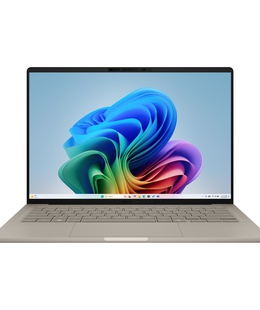  Asus Zenbook A14 UX3407QA-QD202W | Zabriskie Beige | 14  | OLED | WUXGA | 1920 x 1200 pixels | Glossy | Snapdragon X | X1 26 100 | 16 GB | LPDDR5X | Solid-state drive capacity 512 GB | Qualcomm Adreno GPU | Windows 11 Home | 802.11ax | Bluetooth version 5.3 | Keyboard language English | Keyboard backlit | Warranty 24 month(s)  Hover