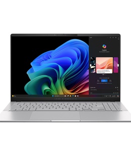  Asus Vivobook S S5507QA-MA112W | Cool Silver | 15.6  | OLED | 3K | 2880 x 1620 pixels | Glossy | Snapdragon X Elite | X1E 78 100 | 32 GB | LPDDR5X | Solid-state drive capacity 1000 GB | Qualcomm Adreno GPU | Windows 11 Home | 802.11be | Bluetooth version 5.4 | Keyboard language English | Keyboard backlit | Warranty 24 month(s)  Hover