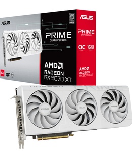  Asus Prime Radeon RX 9070 XT White OC Edition 16GB GDDR6 | AMD | 16 GB | Radeon RX 9070 XT | GDDR6 | HDMI ports quantity 1 | PCI Express 5.0  Hover