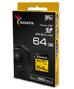 ADATA | Premier ONE | UHS-II U3 | 64 GB | SDXC | Flash memory class 10  Hover