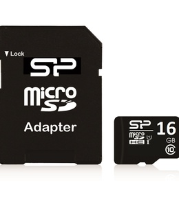 Silicon Power | 16 GB | MicroSDHC | Flash memory class 10 | SD adapter  Hover