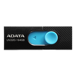 ADATA | USB Flash Drive | UV220 | 64 GB | USB 2.0 | Black/Blue