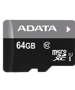 ADATA | Premier UHS-I | 64 GB | MicroSDXC | Flash memory class 10 | SD adapter  Hover