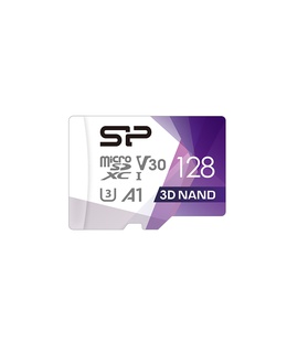  Silicon Power | Superior Pro | 128 GB | micro SDXC | Flash memory class 10 | with Adapter  Hover