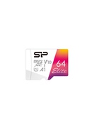  Silicon Power | microSDHC UHS-I Memory Card | Elite | 64 GB | microSDHC/SDXC | Flash memory class 10