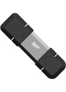 Silicon Power Dual USB Drive | Mobile C51 | 128 GB | USB Type-A and USB Type-C | Silver