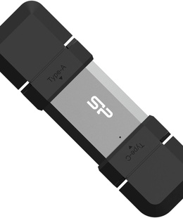 Silicon Power Dual USB Drive | Mobile C51 | 128 GB | USB Type-A and USB Type-C | Silver  Hover