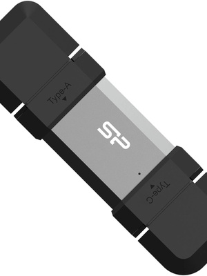 Silicon Power Dual USB Drive | Mobile C51 | 128 GB | USB Type-A and USB Type-C | Silver  Hover