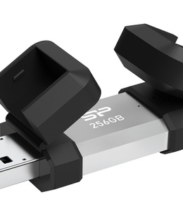  Silicon Power Dual USB Drive | Mobile C51 | 256 GB | USB Type-A and USB Type-C | Silver  Hover