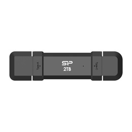  Silicon Power Portable External SSD | DS72 | 2000 GB | USB Type-A/USB Type-C 3.2 Gen 2 | Black