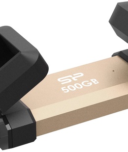  Silicon Power DS72 | 500 GB | USB Type-A/USB Type-C 3.2 Gen 2 | Gold  Hover