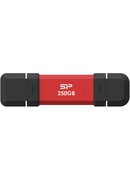  Silicon Power DS72 | 250 GB | USB Type-A/USB Type-C 3.2 Gen 2 | Red Hover