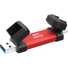 Silicon Power DS72 | 500 GB | USB Type-A/USB Type-C 3.2 Gen 2 | Red