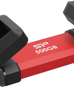  Silicon Power DS72 | 500 GB | USB Type-A/USB Type-C 3.2 Gen 2 | Red  Hover
