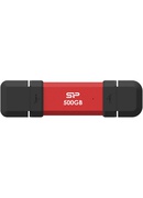  Silicon Power DS72 | 500 GB | USB Type-A/USB Type-C 3.2 Gen 2 | Red Hover