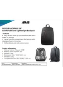  Asus | NEREUS | Fits up to size 16  | Backpack | Black Hover