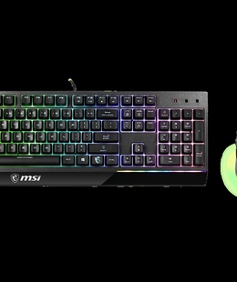 Tastatūra MSI Vigor GK30 COMBO US | MSI | Vigor GK30 COMBO | Keyboard and Mouse Set | Wired | RGB LED light | US  Hover