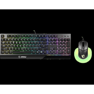 Tastatūra MSI Vigor GK30 COMBO US | MSI | Vigor GK30 COMBO | Keyboard and Mouse Set | Wired | RGB LED light | US