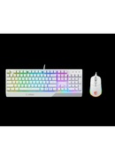 Tastatūra MSI | Vigor GK30 COMBO WHITE | Keyboard and Mouse Set | Wired | Mouse included | US | White