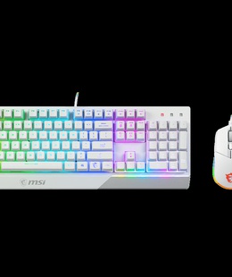 Tastatūra MSI | Vigor GK30 COMBO WHITE | Keyboard and Mouse Set | Wired | Mouse included | US | White  Hover