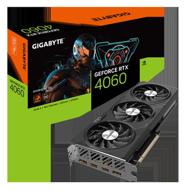  Gigabyte | GV-N4060GAMING OC-8GD 1.0 | NVIDIA | 8 GB | GeForce RTX 4060 | GDDR6 | HDMI ports quantity 2 | PCI-E 4.0 | Memory clock speed 17000 MHz