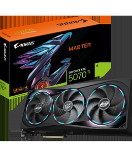  Gigabyte AORUS GeForce RTX 5070 Ti MASTER 16G | NVIDIA | 16 GB | GeForce RTX 5070 Ti | GDDR7 | HDMI ports quantity 1 | PCI-E 5.0  Hover