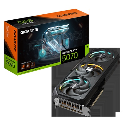  Gigabyte GeForce RTX 5070 GAMING OC 12G | NVIDIA | 12 GB | GeForce RTX 5070 | GDDR7 | HDMI ports quantity 1 | PCI-E 5.0