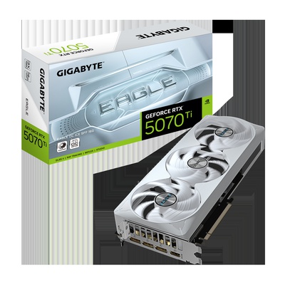  Gigabyte GeForce RTX 5070 Ti EAGLE OC ICE SFF 16G | NVIDIA | 16 GB | GeForce RTX 5070 Ti | GDDR7 | HDMI ports quantity 1 | PCI-E 5.0